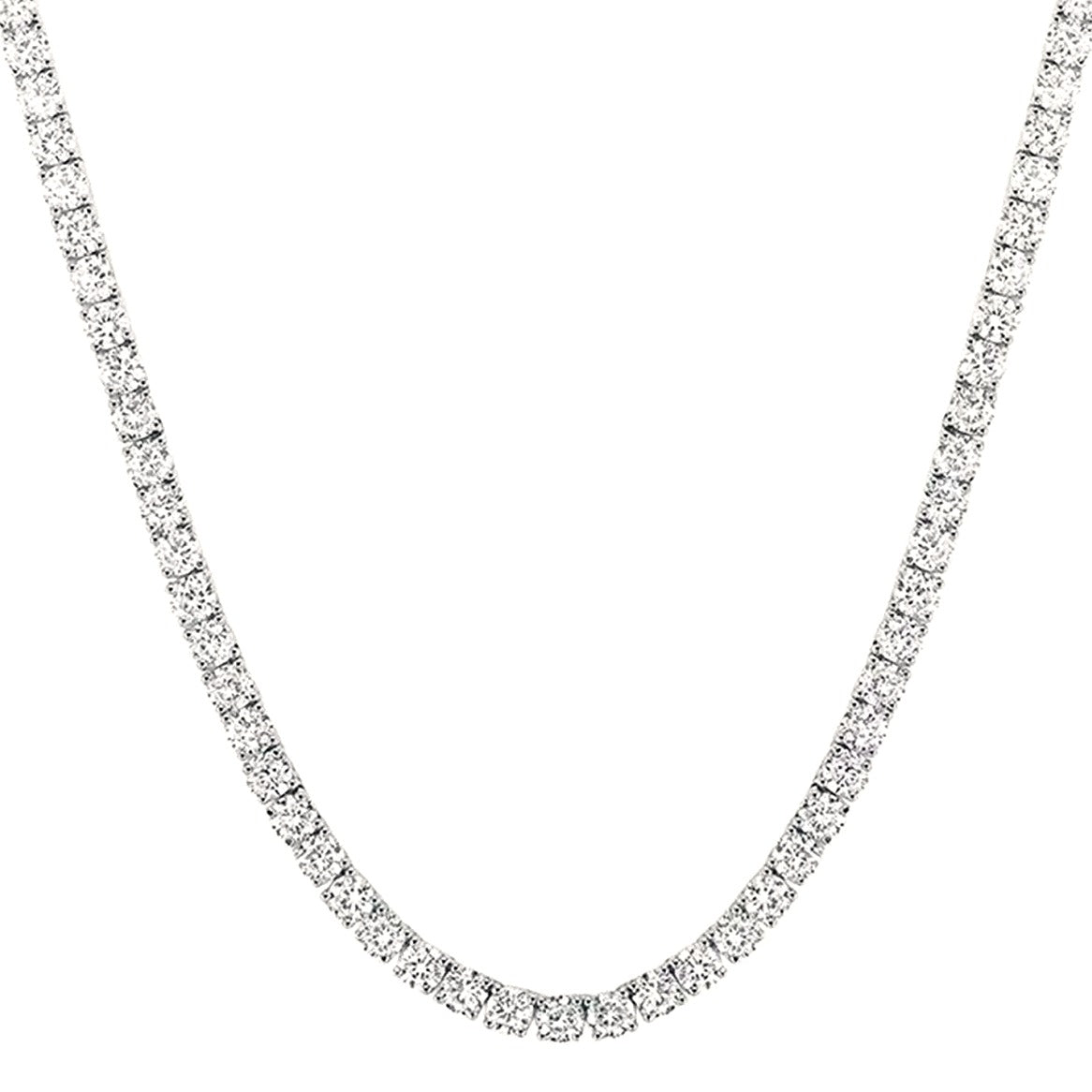 Tennis Necklace (Round Cut) | Diavlia