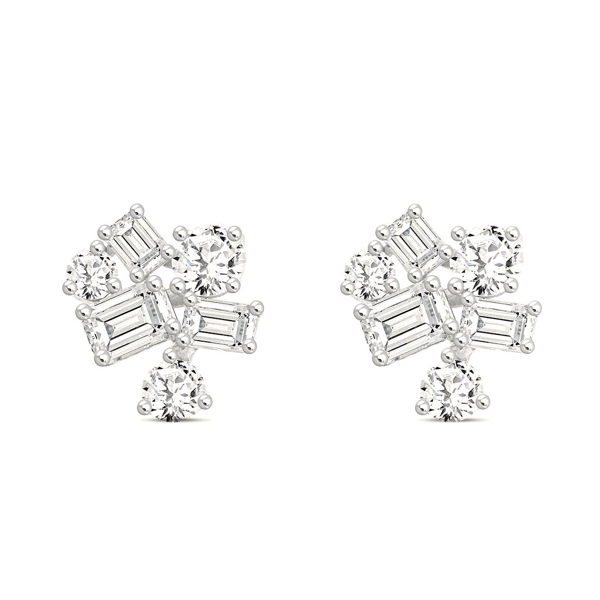 Emerald Earrings (Round Cut) | Diavlia