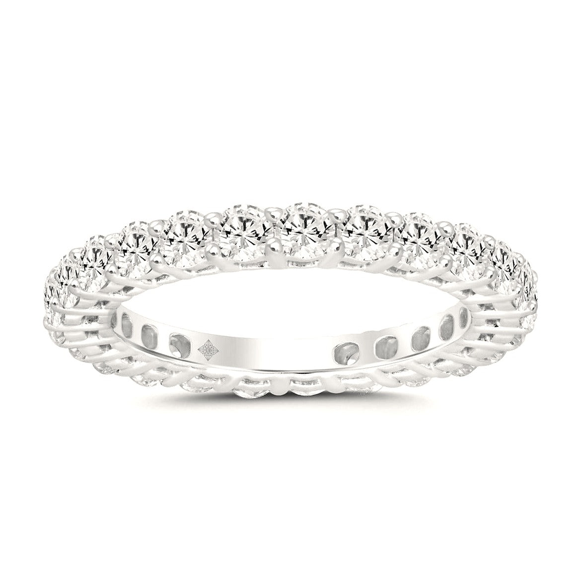 Eternity Band in White Gold (Round Cut) | Diavlia