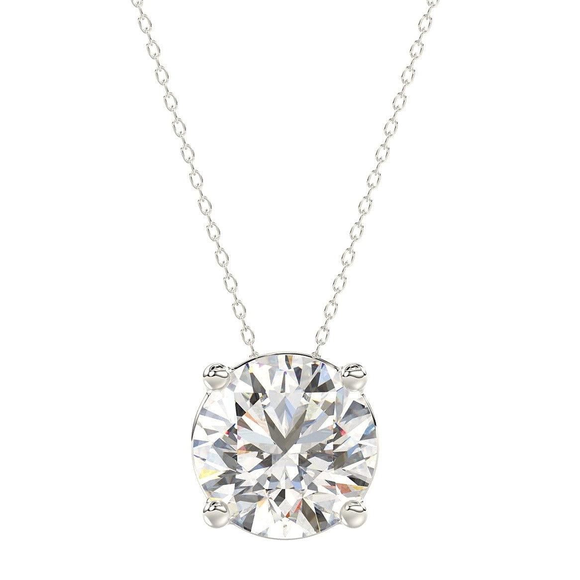 Solitaire Pendant with Chain | Diavlia