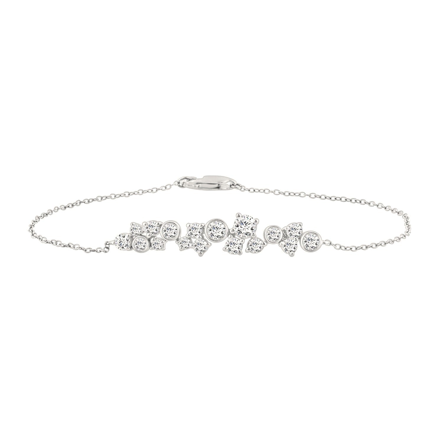Elegance Bracelet in White Gold | Diavlia