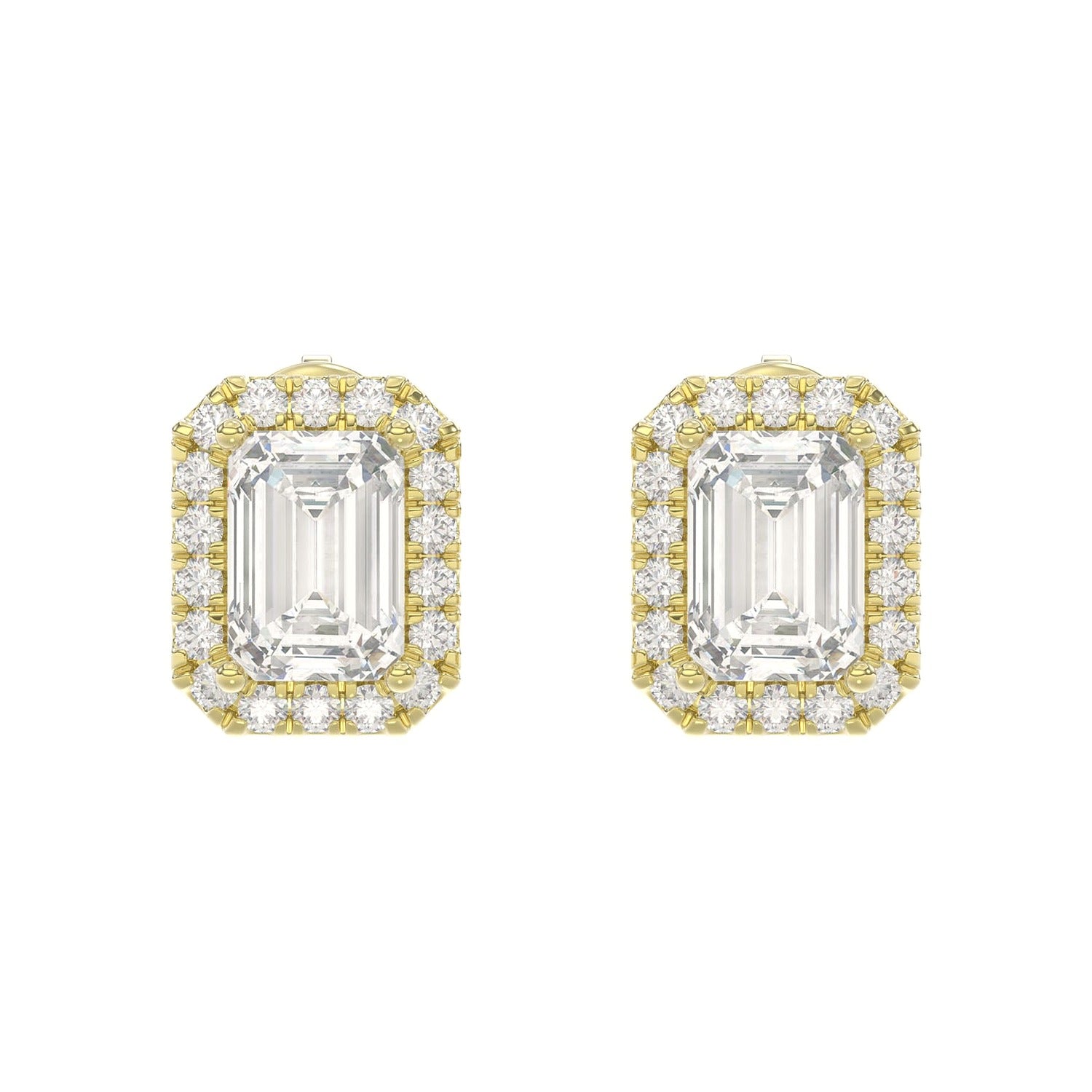 Emerald Earrings in Yellow Gold | Diavlia